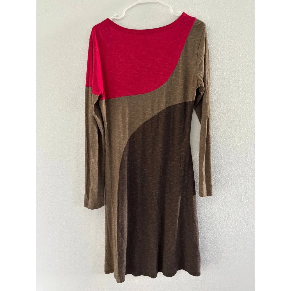 Horny Toad Dress Womens Medium Long Sleeve Sporty Minimalist Stretch Knit Active